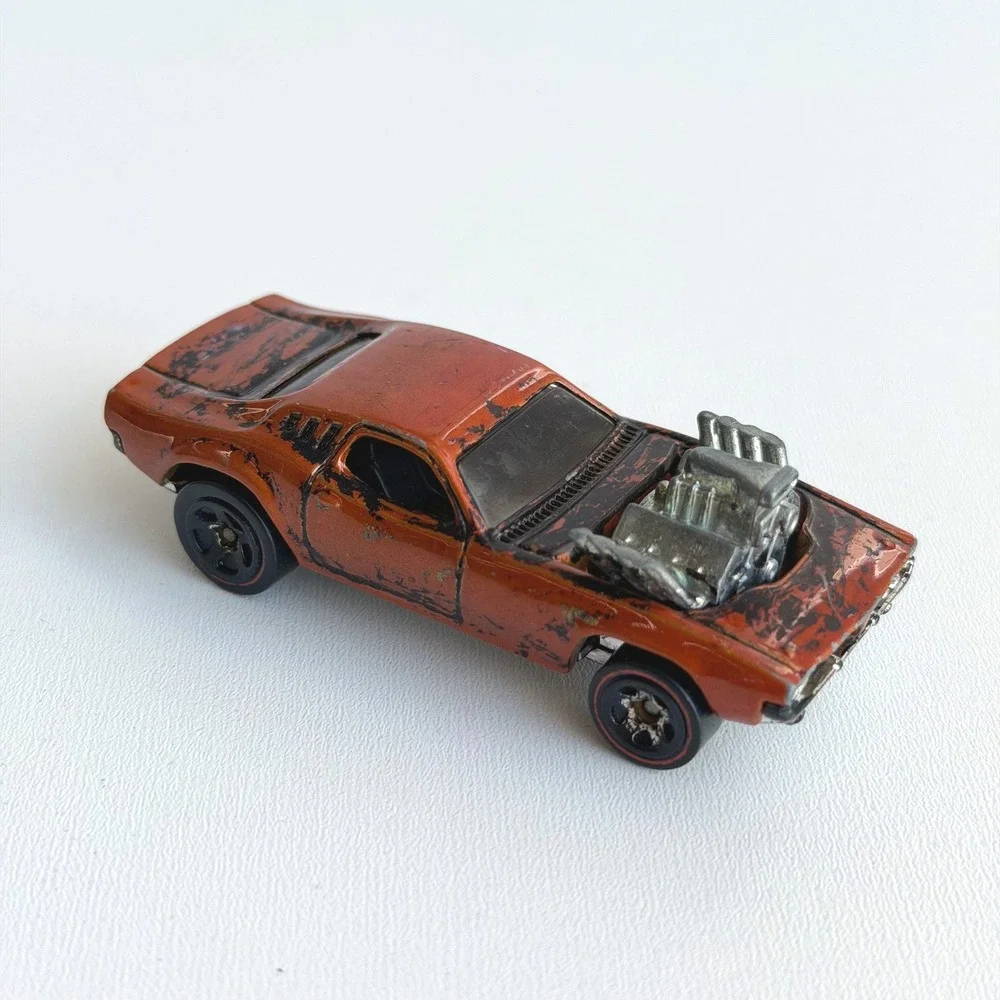 Vintage 1970 Hot Wheels Redline Rodger Dodger Orange Rare Dodge Challenger